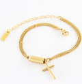 Sol Luna Cylindrical Cross Bracelet