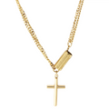 Sol Luna Cylindrical Cross Necklace