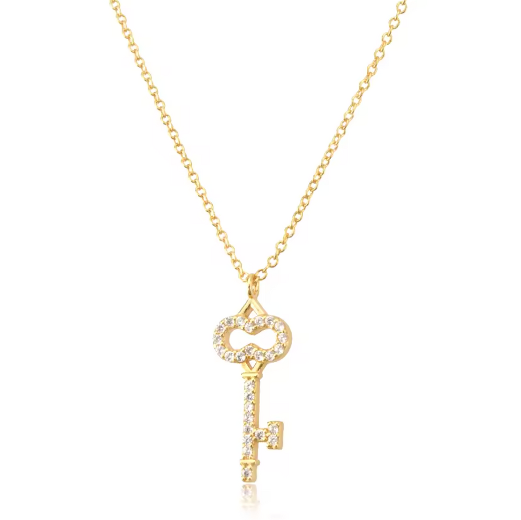 Celestial Key & Heart Necklace