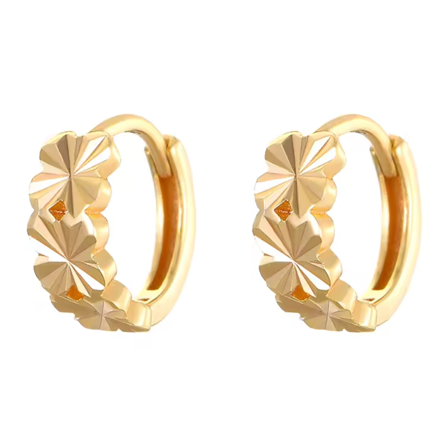 The Carved Floral Huggies